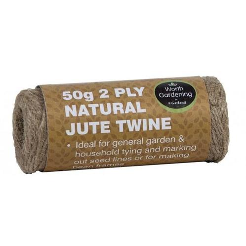 GARLAND 2 PLY NATUREL JUTE TOUW 50 GRAM (PLANTONDERSTEUNING), Tuin en Terras, Aarde en Mest, Overige typen, Ophalen of Verzenden
