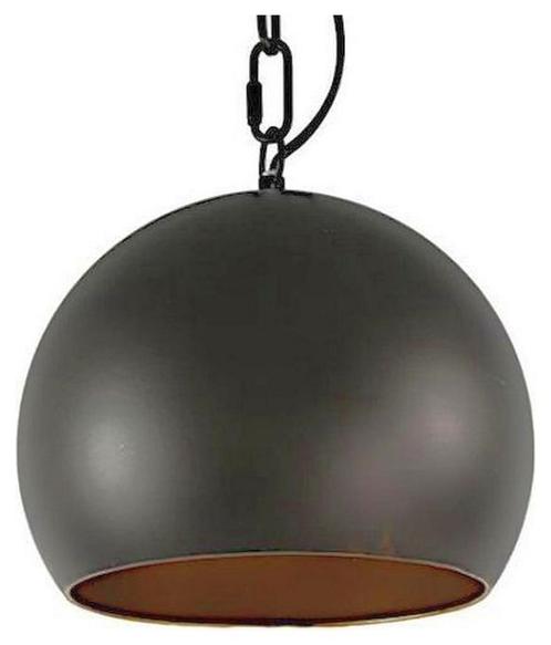 Non-branded Hanglamp Hobson 25 X 23 cm E27 Nikkel 40w Zwart, Huis en Inrichting, Lampen | Hanglampen, Nieuw, Overige materialen