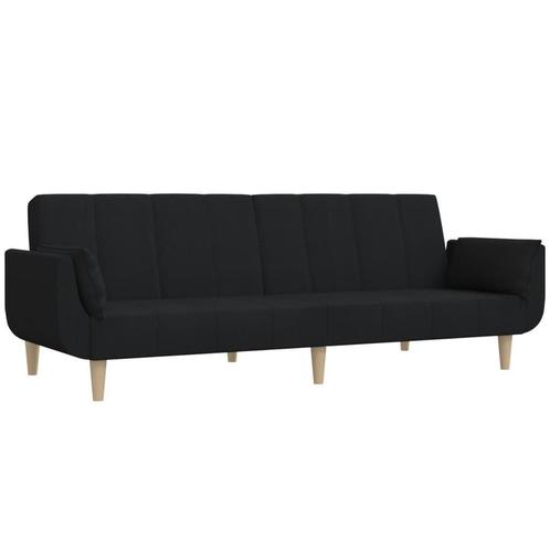 Zwarte Slaapbank met Kussens - Retourdeal! Nu -35%!, Huis en Inrichting, Slaapkamer | Slaapbanken, 100 cm, 220 cm, Zwart, Nieuw
