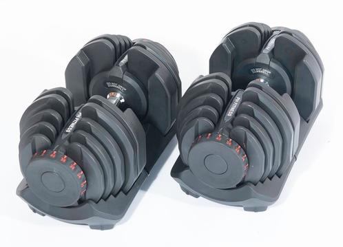 Verstelbare Dumbbells Set 40KG: 17 standen Dumbells 2 STUKS, Sport en Fitness, Fitnessmaterialen, Armen, Benen, Borst, Buik, Rug