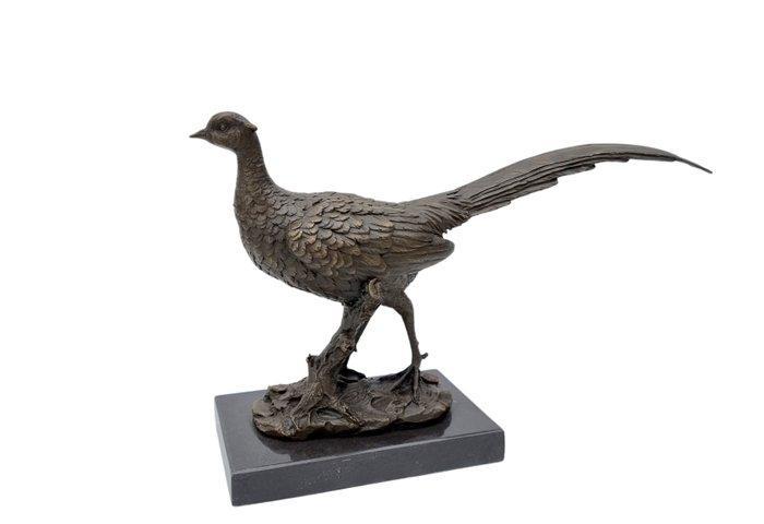 Beeldje - Fazant - Brons, Marmer, Antiek en Kunst, Curiosa en Brocante