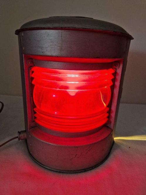 Navigation lamp (2) - Glas, Messing, Antiek en Kunst, Curiosa en Brocante