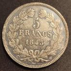 Frankrijk. Louis Philippe I. 5 Francs 1843-W, Lille (Zonder