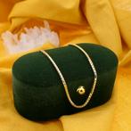 Gouden Venetiaanse schakel ketting | 71,5 cm, Sieraden, Tassen en Uiterlijk, Kettingen, Ophalen of Verzenden, Gebruikt, Overige kleuren