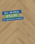 -21% | Actie vloer Plak PVC Visgraat Licht eiken - OP = OP!, Ophalen, Nieuw