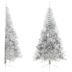 vidaXL Kunstkerstboom half met standaard 210 cm PET, Diversen, Kerst, Verzenden, Nieuw