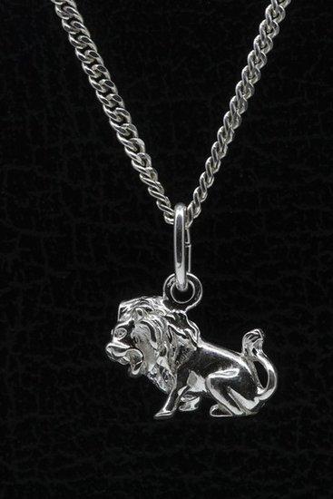 Zilveren Sterrenbeeld Leeuw ketting hanger - klein, Sieraden, Tassen en Uiterlijk, Kettinghangers, Verzenden