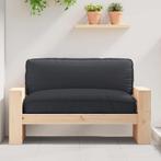 vidaXL Palletkussen voor zitting Zwart 120 x 80 x 12 cm, Huis en Inrichting, Woonaccessoires | Kussens, Verzenden, Nieuw, Zwart