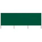 vidaXL Windscherm 3-panelen 400x80 cm stof groen, Verzenden, Nieuw