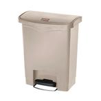 Rubbermaid Slim Jim Front Step - Pedaalemmer - 30ltr - Beige, Verzenden