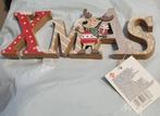 Kerst houten decoratie - Rendier met staande letters Xmas, Diversen, Kerst, Verzenden, Nieuw