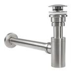 REA Compacte wastafel sifonset - geborsteld nikkel - klik..., Ophalen of Verzenden, Nieuw
