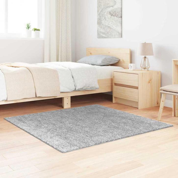 vidaXL Antislip Shaggy Tapijt Grijs 120 x 120 cm PP, Huis en Inrichting, Stoffering | Tapijten en Kleden, Grijs, Nieuw, Verzenden