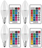 4 stuks Osram LED kaarslamp E14 4.9W 470lm RGBW incl. afs..., Huis en Inrichting, Lampen | Overige, Nieuw, Ophalen of Verzenden