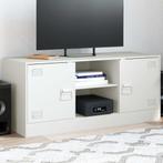 vidaXL Tv-meubel 99x39x44 cm staal wit, Huis en Inrichting, Verzenden, Nieuw, Metaal