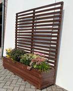 Grote houten plantenbak 200cm lang met optie klimrek 176cm!, 100 cm of meer, Nieuw, Ophalen of Verzenden, Balkon