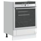 vidaXL Ovenkast Lucca bewerkt hout hoogglans wit, Huis en Inrichting, Verzenden, Nieuw, Wit