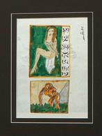 Robert Combas (1957) - Jane et le gorille · Dessin double