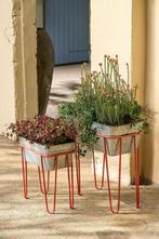 Mica Decorations Stanly Bloempot op Standaard - Set van 2 -, Huis en Inrichting, Verzenden, Nieuw