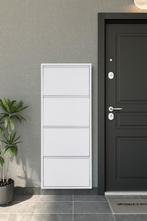 Schoenenkast Metaal 4 Vakken Wit, Huis en Inrichting, Kasten | Schoenenkasten, Ophalen of Verzenden, Nieuw