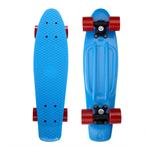 Skateboard Retro 57 cm Blauw-Rood (Skate - Longboards), Sport en Fitness, Skateboarden, Verzenden, Nieuw