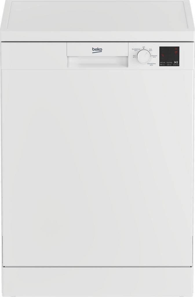 Beko Dvn05c20w - Vrijstaande Vaatwasser - 60 cm - 13, Witgoed en Apparatuur, Vaatwasmachines, Nieuw, 85 tot 90 cm, Ophalen of Verzenden
