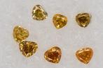 7 pcs Diamanten - 0.81 ct - Onzichtbaar hart - NO RESERVE, Sieraden, Tassen en Uiterlijk, Edelstenen, Nieuw