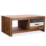 vidaXL Salontafel 90x50x37,5 cm massief acaciahout, 50 tot 100 cm, Verzenden, Nieuw, 50 tot 100 cm