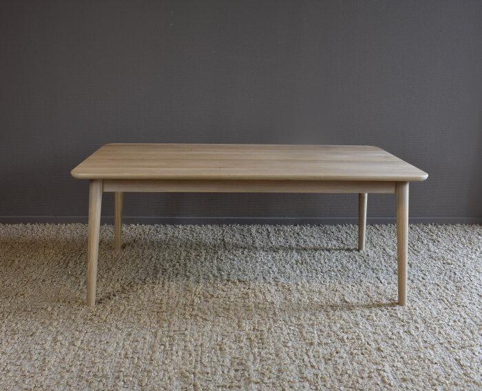 Salontafel Mila massief eiken 120 cm - Naturel | BY-OLAF, Huis en Inrichting, Tafels | Salontafels, Nieuw, Ophalen of Verzenden