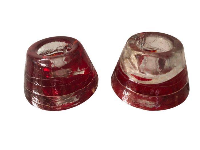 Leucos - Leucos - Nachtlampje (2) - Glas - Leucos, Antiek en Kunst, Antiek | Lampen