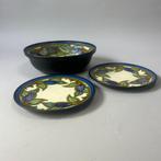 Fruitschaal - Zeldzaam - Art Nouveau - Plateel: A, Pruimen, Antiek en Kunst