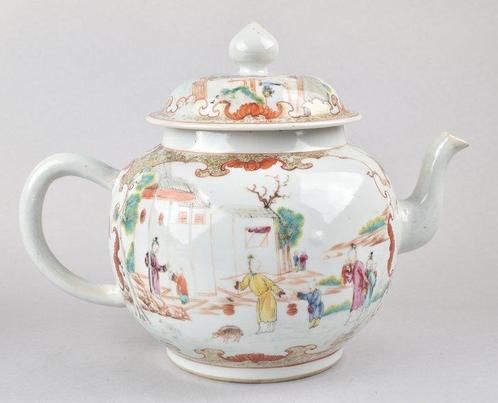 Pot - Een MASSIEVE Chinese Famille Rose Punchpot - Porselein, Antiek en Kunst, Antiek | Overige Antiek