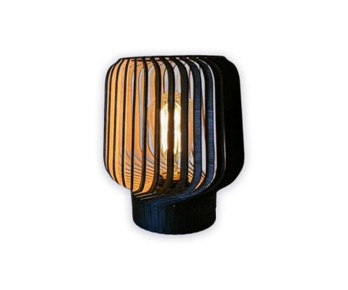 Lamp (3) - rille zwart - Hout - exclusief voor catawiki, Antiek en Kunst, Kunst | Designobjecten