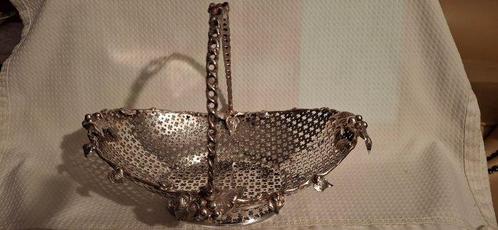 Mand - BWG - Forale zilveren hengselmand - zilver getoetst, Antiek en Kunst, Antiek | Goud en Zilver