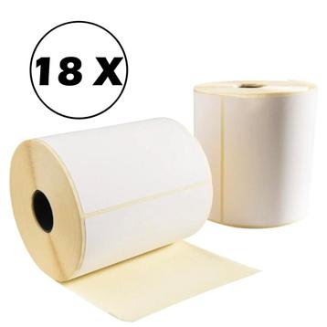 Merkloos Betaalbare A6 Labelrollen - 102x150mm, Wit, Ther... beschikbaar voor biedingen