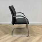 complete set 2 stuks Aspa/Klöber vergaderstoelen, zwart, Huis en Inrichting, Stoelen, Ophalen of Verzenden, Gebruikt, Zwart, Leer