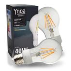 Set van 2 Ynoa smart lampen | Warm White 2700K | E27 LED lam, Huis en Inrichting, Nieuw, E27 (groot), Overige typen, Modern