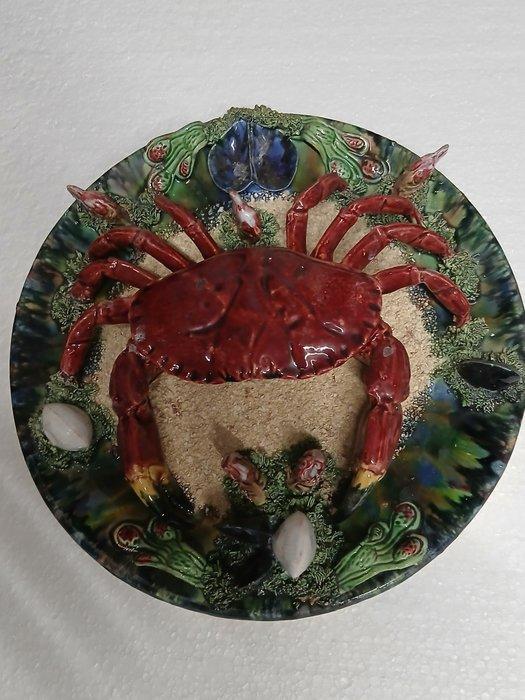 Artesanos - Wandbord - Cangrejo buey - mayólica Palissy, Antiek en Kunst, Antiek | Glas en Kristal
