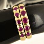 Ring - 14 karaat Geel goud Robijn, Sieraden, Tassen en Uiterlijk, Ringen, Nieuw