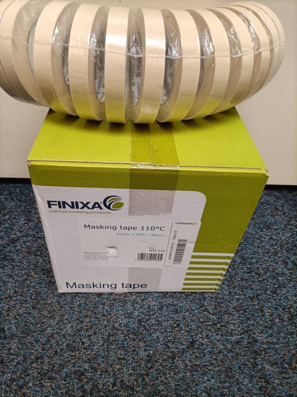 Schilderstape Finixa 19mm creme - 48 rollen!, Doe-het-zelf en Verbouw, Verf, Beits en Lak, Nieuw, Verzenden