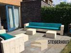 Steigerhout Loungeset XL tuinbank loungebank bewerkt op maat, Nieuw, Bank, Loungeset, Steigerhout