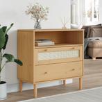 vidaXL Dressoir SENJA rattan-look 80x40x80 cm massief, Huis en Inrichting, Kasten | Dressoirs, Verzenden, Nieuw, 50 tot 100 cm