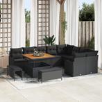 vidaXL 12-delige Tuinbankenset met kussens poly rattan, Tuin en Terras, Verzenden, Nieuw, Rotan