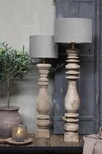 Aura Peeperkorn baluster lampvoet Naturel wood, Huis en Inrichting, Ophalen of Verzenden, Nieuw