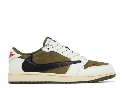 Nike Air Jordan 1 Low Travis Scott Medium Olive (Sneakers), Kleding | Heren, Schoenen, Sneakers of Gympen, Nieuw, Verzenden