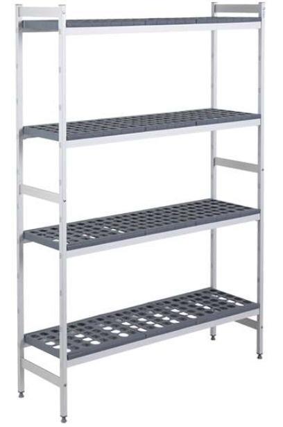 Opbergrek | 950x460x1800mm | 4 niveaus HorecaTraders, Zakelijke goederen, Horeca | Meubilair en Inrichting, Verzenden