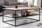 industrieele salontafel APPARTEMENT 95cm massief hout, Huis en Inrichting, Tafels | Salontafels, Ophalen of Verzenden, Nieuw