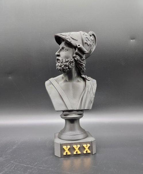 Beeld, AJAX - Zeus Buste Statue - 24 cm - Hars, Antiek en Kunst, Curiosa en Brocante