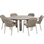 Manitoba Donato dining tuinset 160xH75 cm 7 delig keramiek, Ophalen of Verzenden, Nieuw