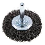 Staaldraad Gegolfde Ronde Staalborstel Diameter 50 mm/ As 6, Verzenden, Nieuw